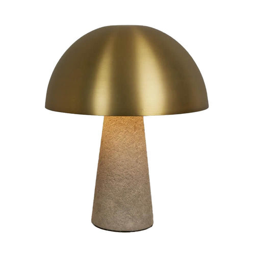 Antique Brass & Concrete Table Lamp Luxury Co