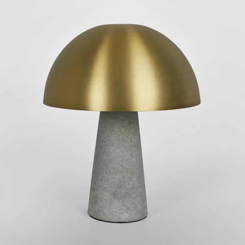 Antique Brass & Concrete Table Lamp Luxury Co