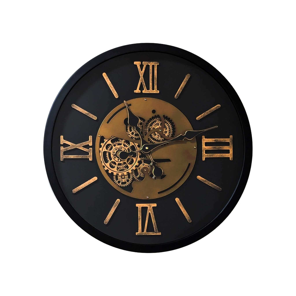 Eli Industrial Gear Wall Clock 58cm