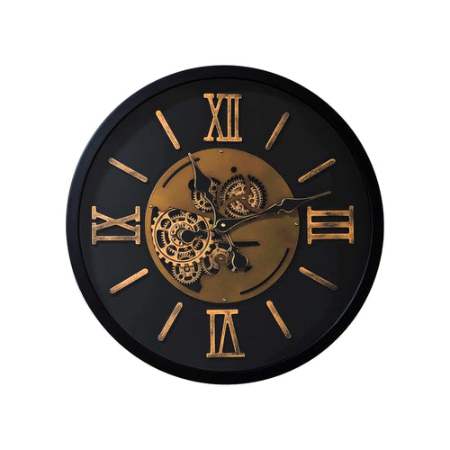 Eli Industrial Gear Wall Clock 58cm