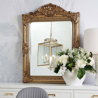 Elizabeth Antique Gold Wall Mirror Ornate - 120cm Luxury Co
