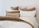 Elora White Linen Throw Cotton Blend 150x200 cm Luxury Co