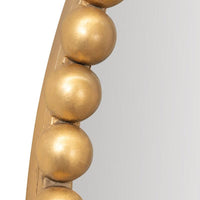 Esme Oval Vintage Wall Mirror Gold Leaf - 76cm Luxury Co