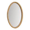 Esme Oval Vintage Wall Mirror Gold Leaf - 76cm Luxury Co