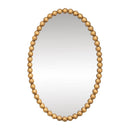 Esme Oval Vintage Wall Mirror Gold Leaf - 76cm Luxury Co