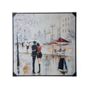 Framed Oil Painting Canvas Walk in City Luxury Co