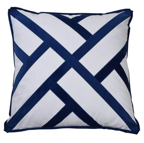 Fremantle Navy Velvet Cushion Cover 55x55 cm Luxury Co