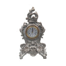 French Baroque Table Clock Vintage White/Gray Luxury Co