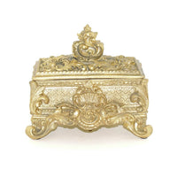 French Country Rustic Gold Jewellery Box 24cm Luxury Co