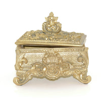 French Country Rustic Gold Jewellery Box 24cm Luxury Co