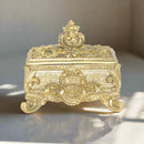 French Country Rustic Gold Jewellery Box 24cm Luxury Co
