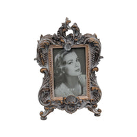 French Baroque Photo Frame - Vintage Gold & Grey Luxury Co