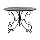 French Style Metal Garden Table Black Luxury Co
