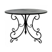 French Style Metal Garden Table Black Luxury Co
