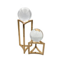 Glass Sphere Table Décor Gold Set Luxury Co