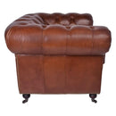Hampton Court Aged Leather - Chesterfield Armchair Luxury Co