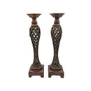 Handcrafted Wooden Candle Holders Set Luxury Co