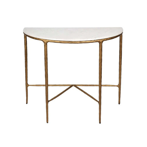 Heston Marble Half Moon Console Table Luxury Co