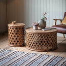 Jaipur Mango Wood Coffee Table - Natural 82cm Luxury Co