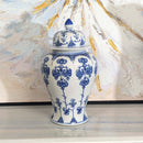 Hand Painted Floral Ginger Jar – Blue & White Chinoiserie