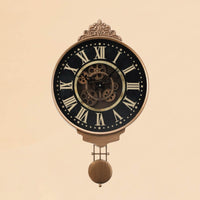 Kent Pendulum Wall Clock with Exposed Gear Movement Luxury Co
