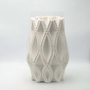 Lara Modern White 3D Ceramic Vase Large Luxury Co