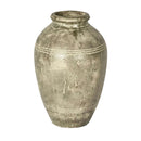 Leo Tall Grey Terracotta Urn Elegant Decorative Accent Luxury Co