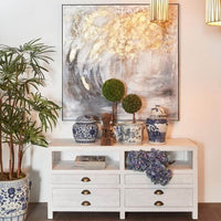 Elegant Liang Blue & White Porcelain Ginger Jar Luxury Co