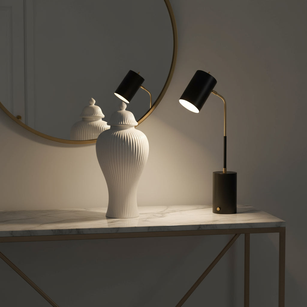 Hamptons Style White Ceramic Ginger Jar