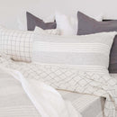 Linen Black Wave Line Cover Bed Set - King & Queen Luxury Co