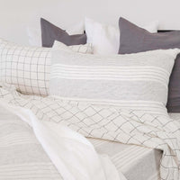 Linen Black Wave Line Cover Bed Set - King & Queen Luxury Co