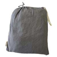 Linen Sheets Charcoal Cover Bed Set - King & Queen Luxury Co