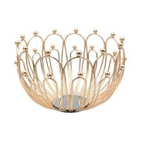 Luxe Gold Fruit Bowl Metal - 25cm Luxury Co