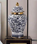 Imperial Blue Ginger Jar with Lid Luxury Co
