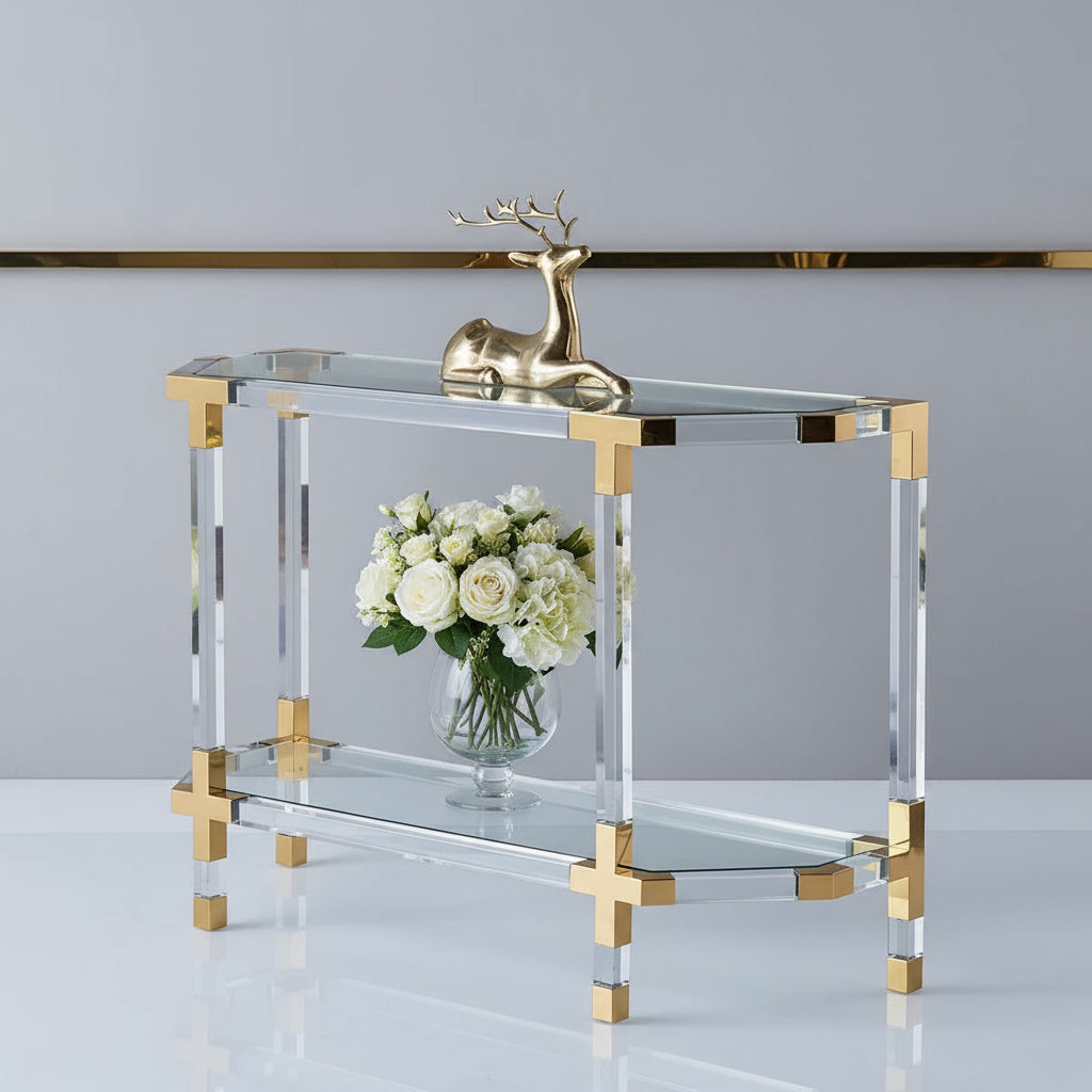 Luxury Lucite Acrylic Console Table