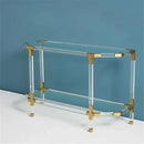 Luxury Lucite Acrylic Console Table Glass Top Luxury Co