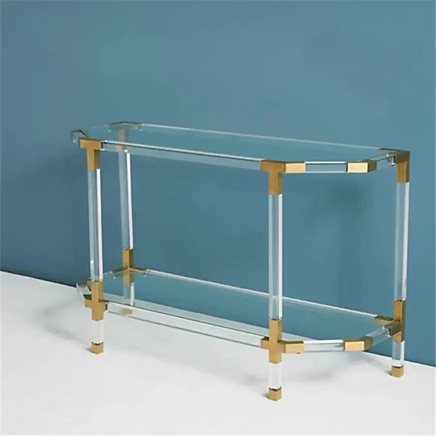 Luxury Lucite Acrylic Console Table Glass Top Luxury Co