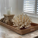 Mandalay Small Rectangle Rattan Tray Natural Finish Luxury Co