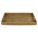 Mandalay Small Rectangle Rattan Tray Natural Finish Luxury Co