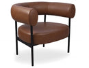 Marlowe Occasional Chair - Retro Brandy PU Luxury Co