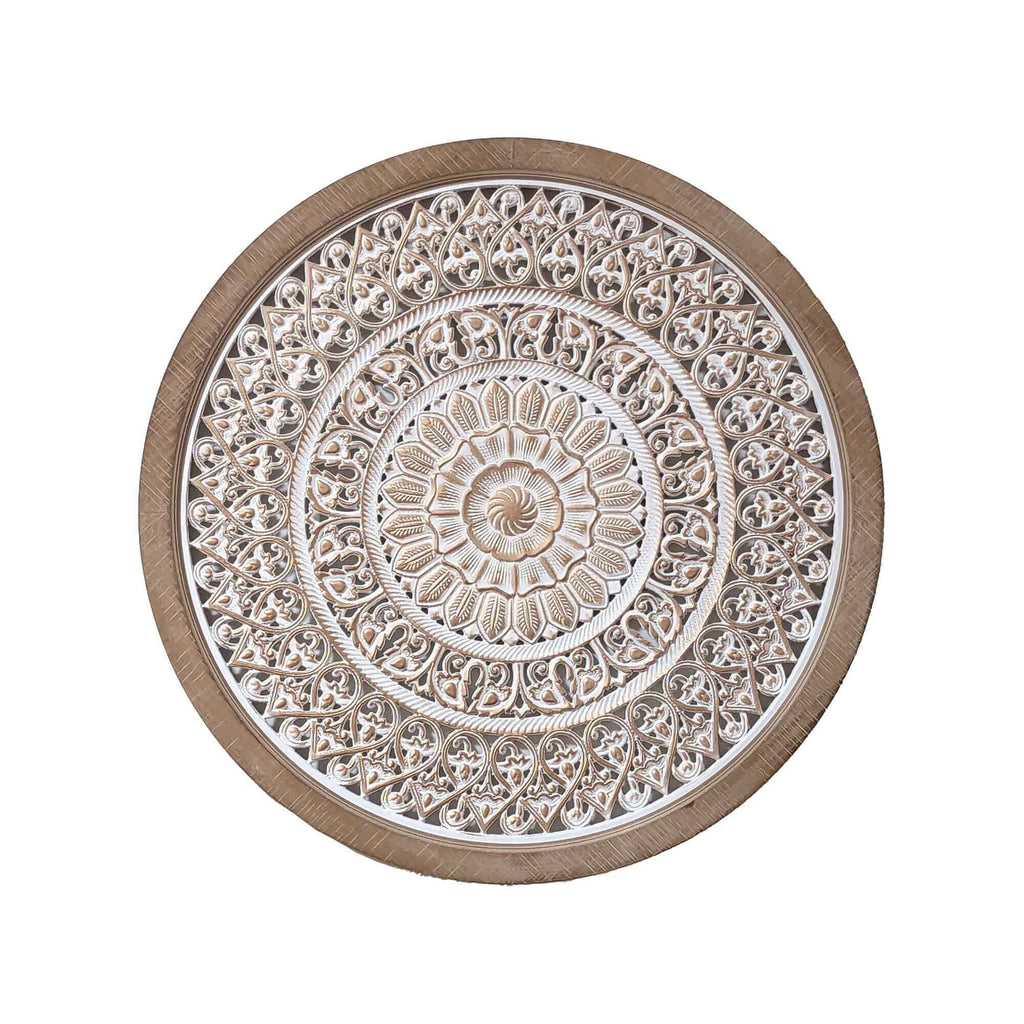 Mehndi Handcrafted Wood Wall Art 65cm