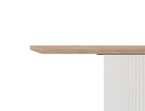 Mimi Round Coffee Table Natural - White 80cm Luxury Co