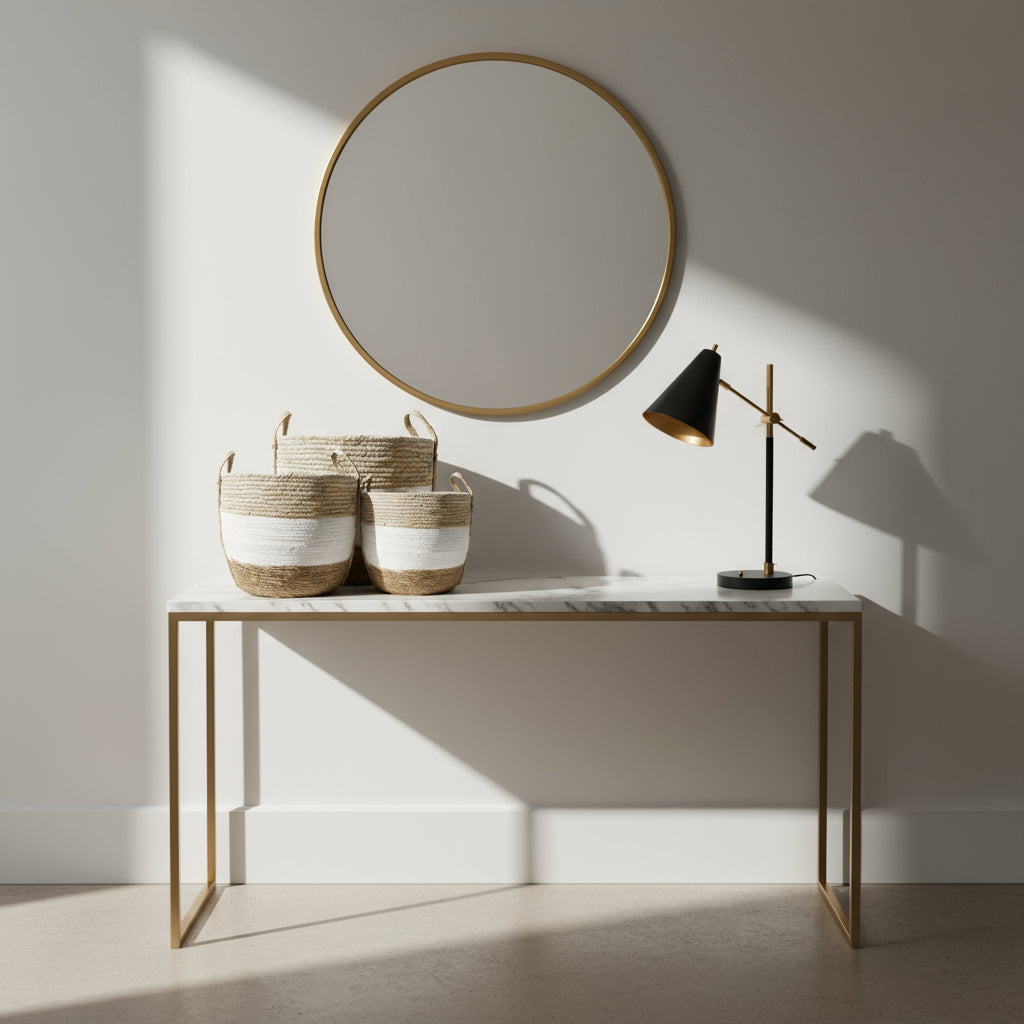 Modern Woven Basket Set Natural Fibers