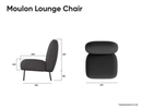Moulon Chaise Lounge Chair - Cloud Grey Luxury Co