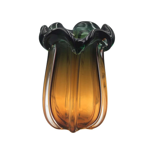 Lotus Vintage Hand Blown Glass Vase Luxury Co