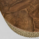 Naves Round Coffee Table Teak Wood/Natural Luxury Co