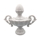 Nera White Gloss Decorative Lidded Urn Luxury Co
