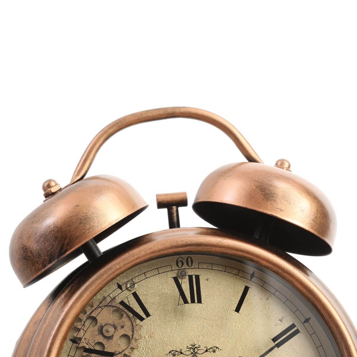 Newton Bell Exposed Gear Movement Bedside Clock - Copper - Luxury Co