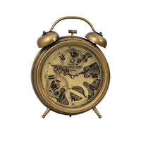 Newton Bell Exposed Gear Movement Bedside Clock - Copper - Luxury Co