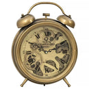 Newton Bell Exposed Gear Movement Bedside Clock - Copper - Luxury Co